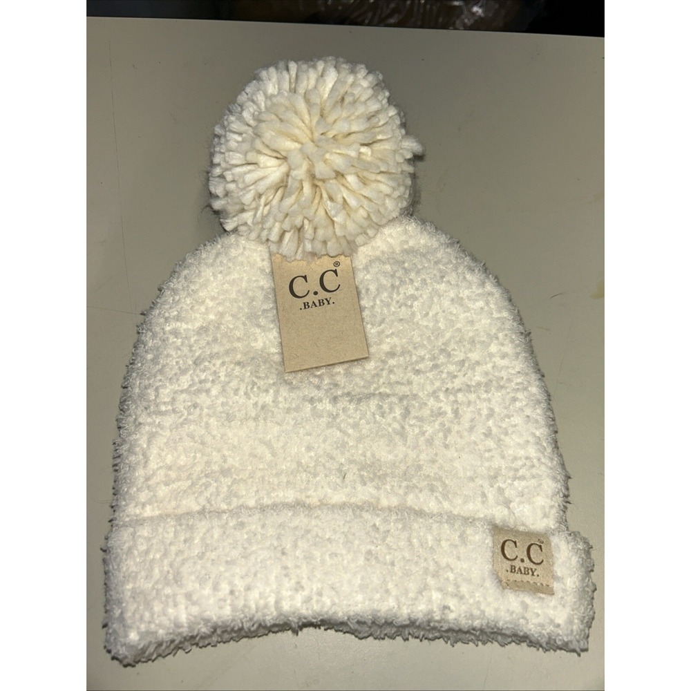 CC Baby Winter Beanie Hat So Soft!! New With Tags Winter White